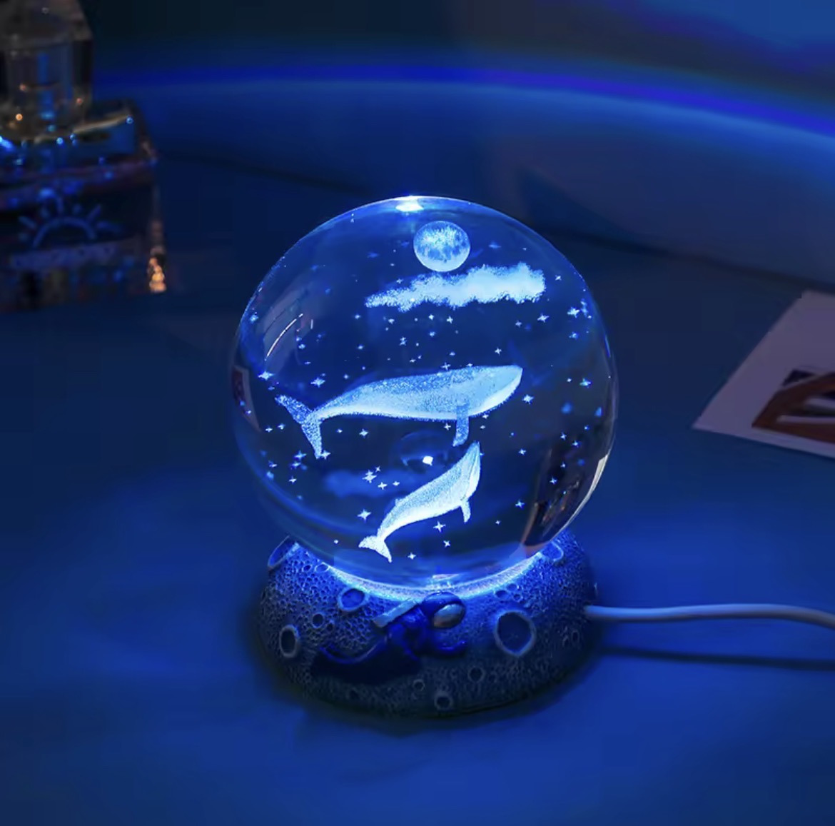 Canto dell'Oceano – Sfera Cristallo "Whale"