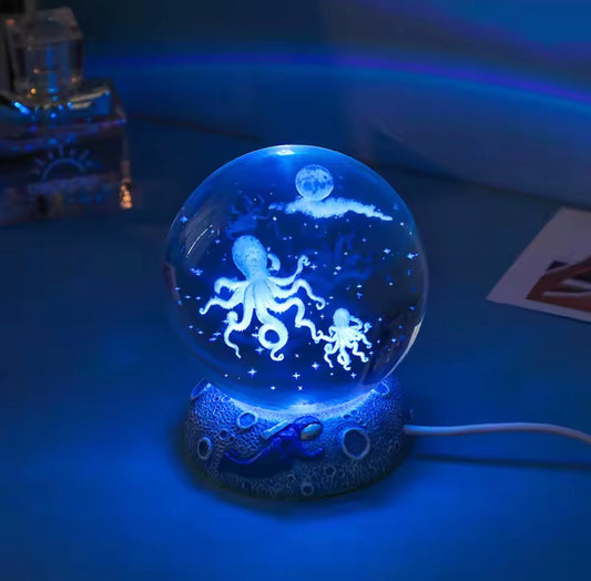 Abisso Incantato – Sfera Cristallo "Octopus”